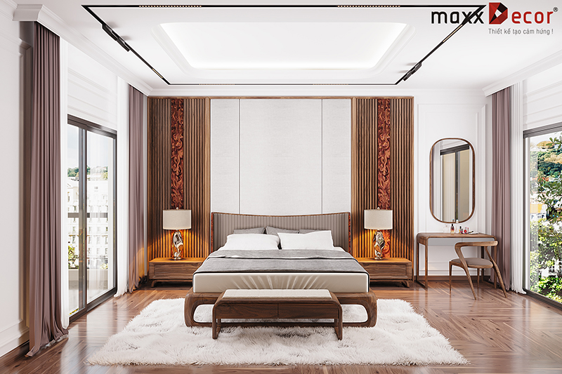 Giường ngủ gỗ óc chó MGH 526W