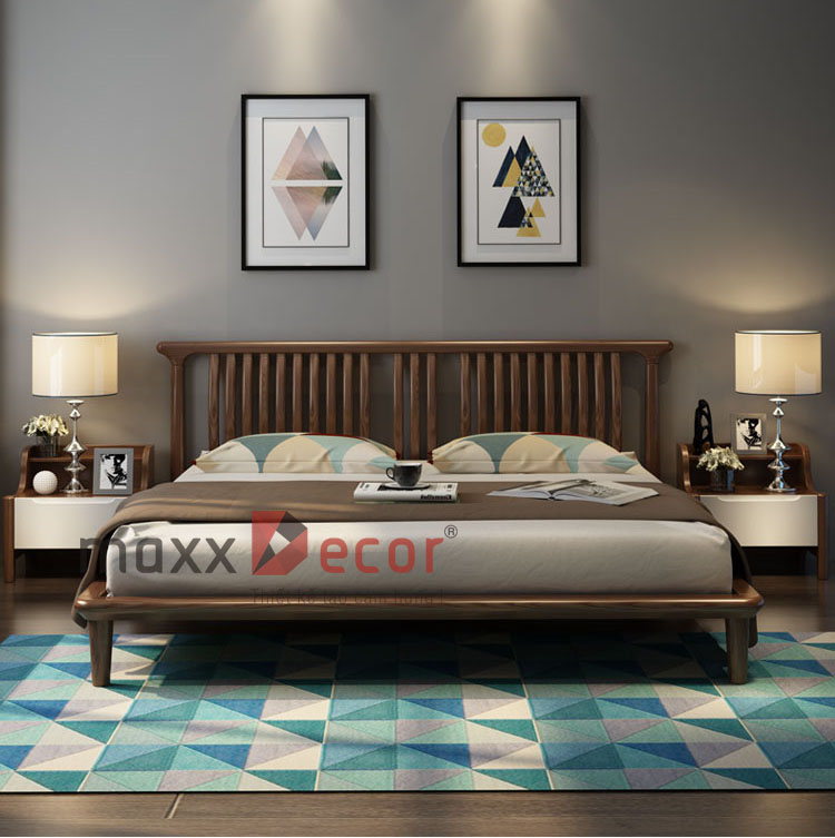 Giường ngủ gỗ óc chó mã MGH 520w