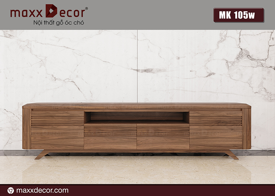 Mẫu kệ tivi gỗ óc chó MK-106w hiện đại