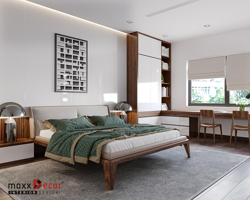 THIẾT KẾ NỘI THẤT GỖ ÓC CHÓ BIỆT THỰ ĐẸP SANG TRỌNG