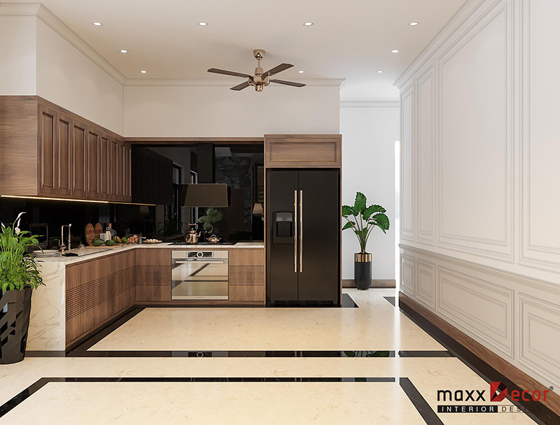 Nội thất gỗ óc chó biệt thự 4 phòng ngủ sang trọng