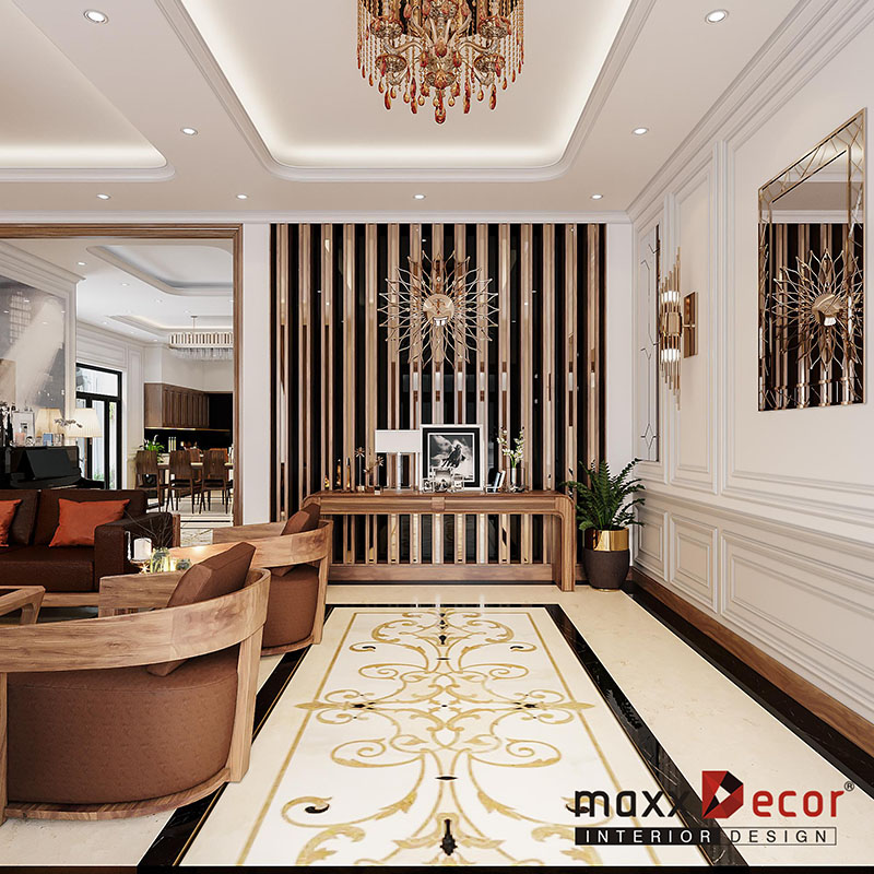 Nội thất gỗ óc chó biệt thự 4 phòng ngủ sang trọng