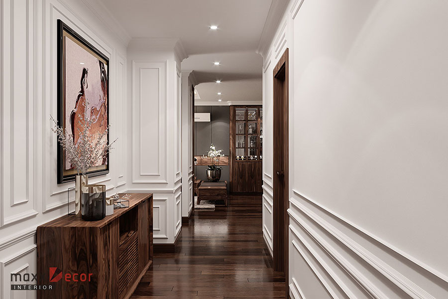 Nội thất gỗ óc chó căn hộ chung cư Epic's Home