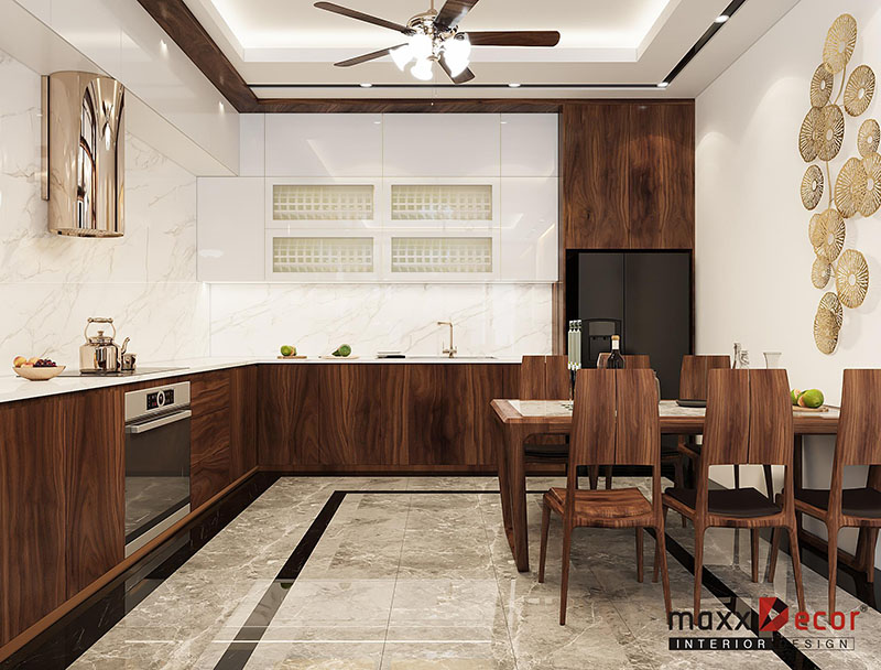 THIẾT KẾ NỘI THẤT PHÒNG KHÁCH - BẾP ĐẸP TỪNG CHI TIẾT