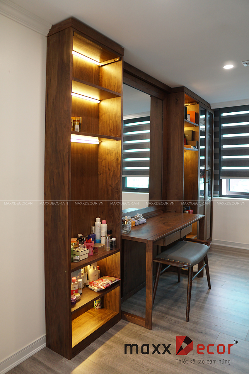 Nội thất gỗ óc chó hoàn thiện đưa vào sử dụng