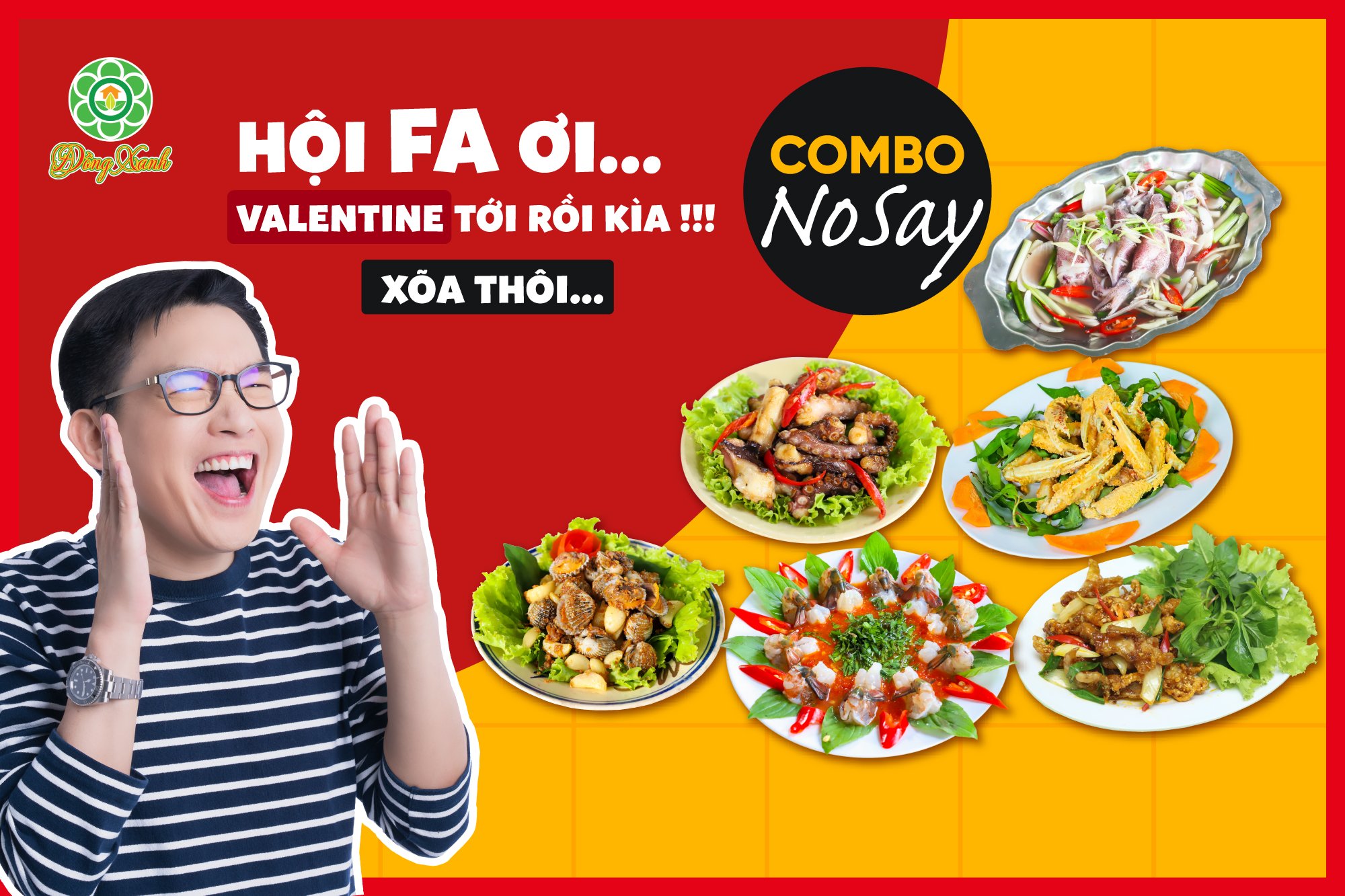 🍻  “So với việc say đắm ai đó, F.A hợp với Combo No Say hơn đấy!”