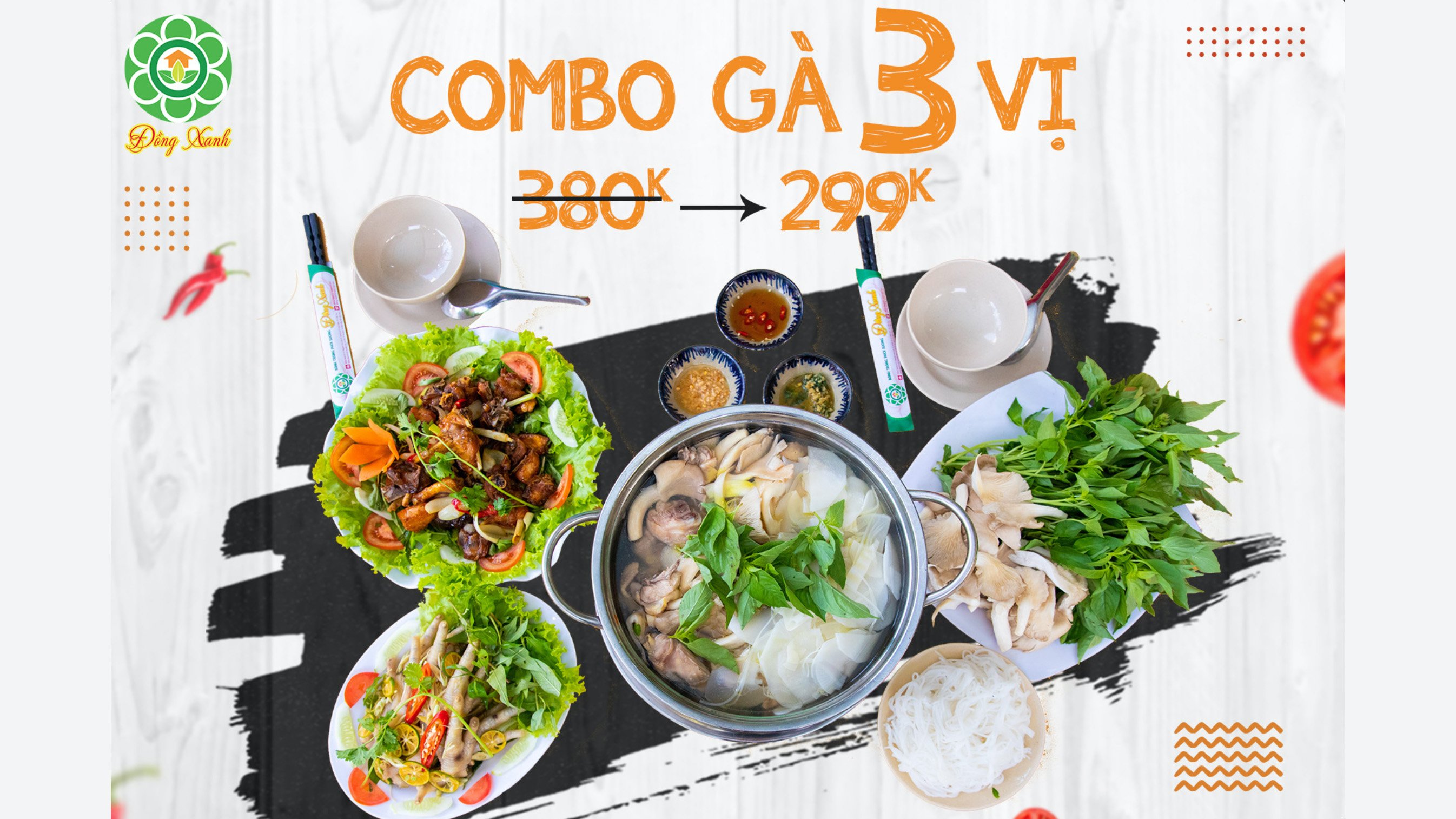 RA MẮT COMBO GÀ 3 VỊ MỚI Ở ĐỒNG XANH 3
