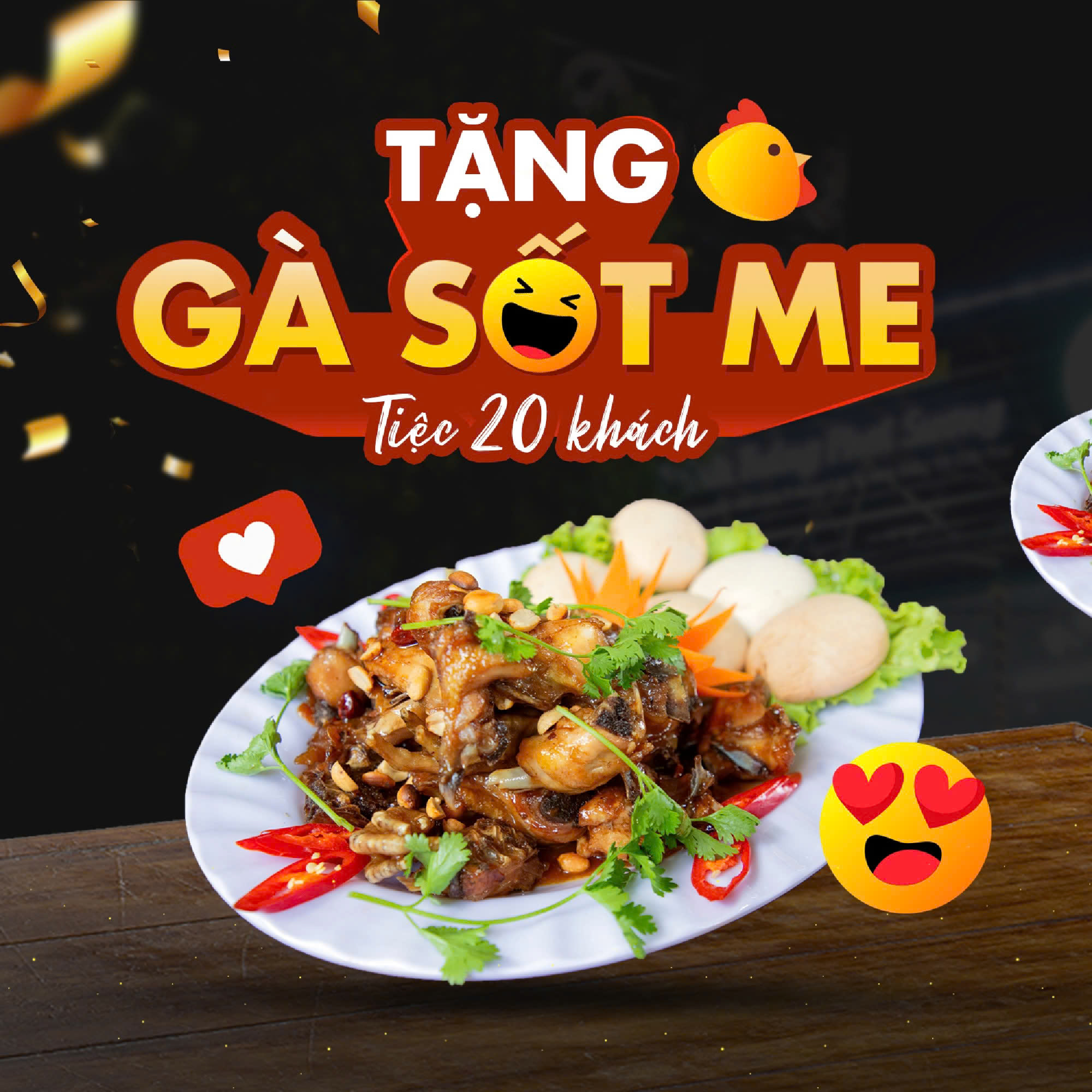 ĐI 20 NGƯỜI - TẶNG GÀ NGUYÊN CON - PHÒNG RIÊNG CHUẨN VIP