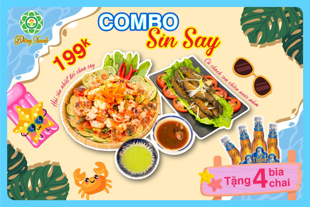 🍻 TẶNG FREE 4 CHAI TIGER NÂU KHI GỌI COMBO SỈN SAY