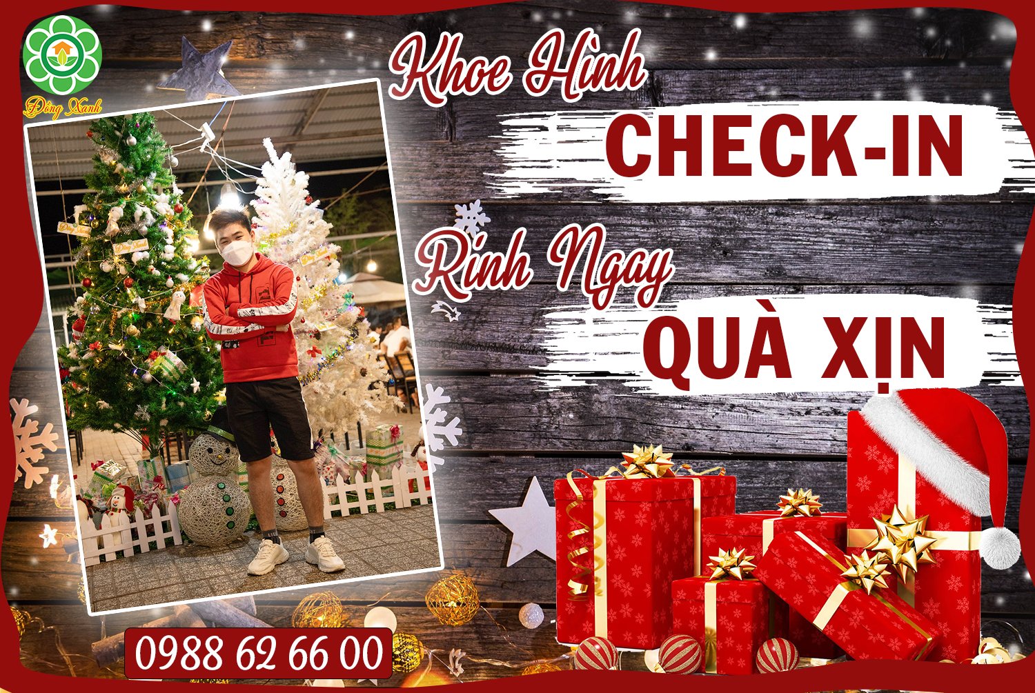 📸📸 KHOE HÌNH CHECK IN – 🎁🎁RINH NGAY QUÀ XỊN Ở CÂY THÔNG NOEL TẠI ĐỒNG XANH 2