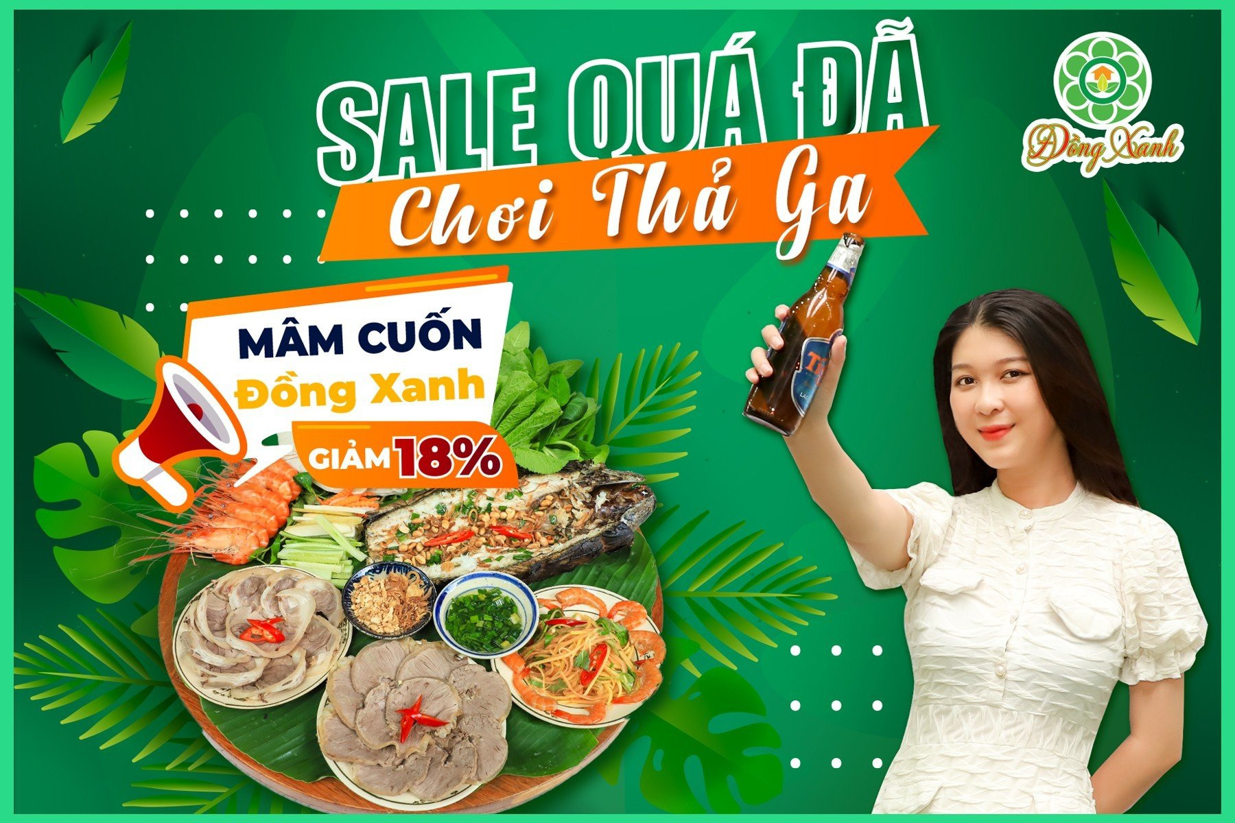 🔥 SALE QUÁ ĐÃ –  GIẢM 18% COMBO MÂM CUỐN ĐỒNG XANH