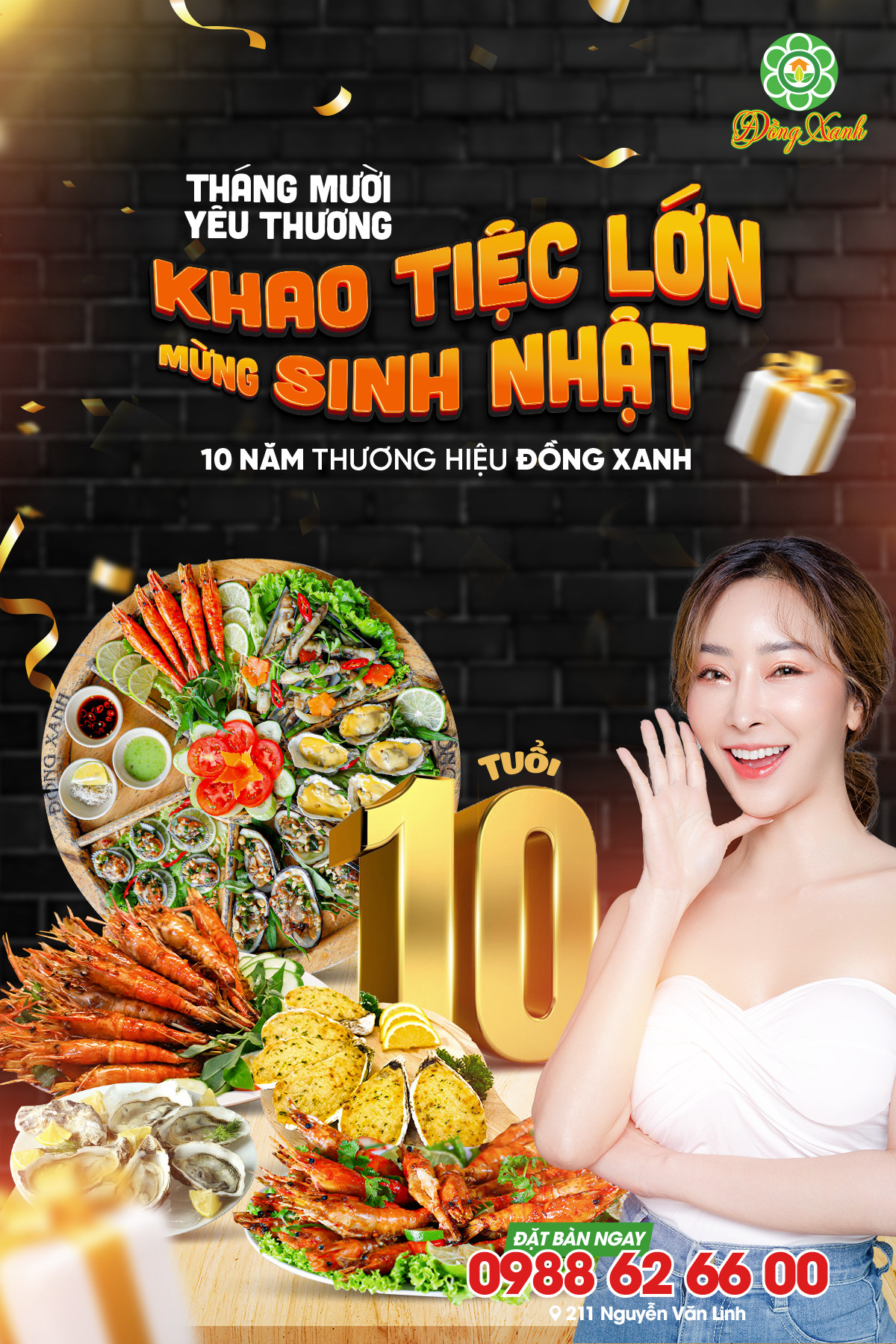 🎊 KHAO TIỆC LỚN MỪNG SINH NHẬT ĐỒNG XANH 2 _ 10 TUỔI 🎊