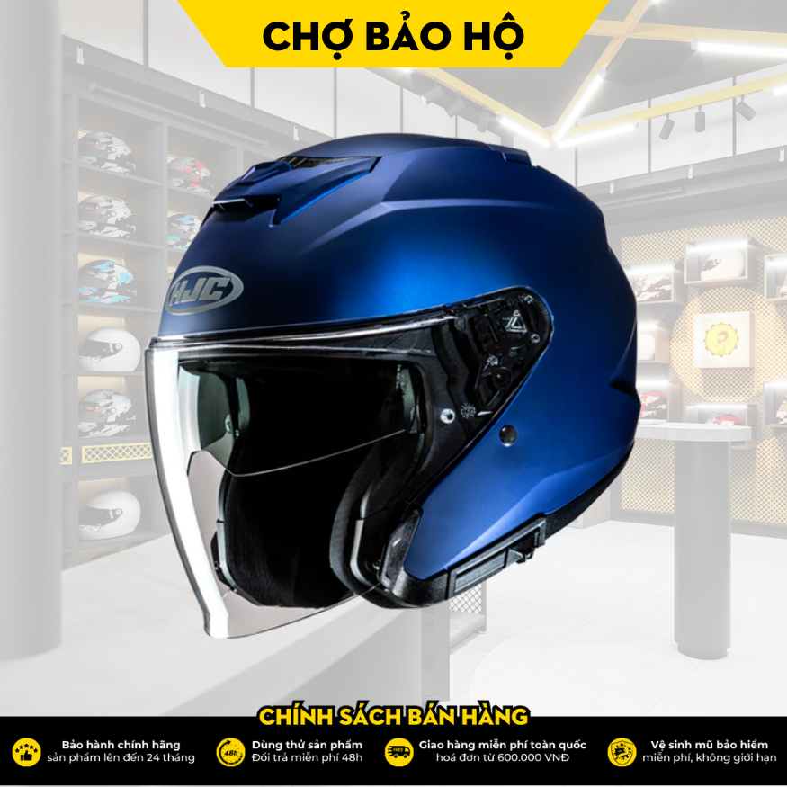 NÓN BẢO HIỂM 3/4 HJC I31 (TRƠN) Chợ Bảo Hộ Đồ Phượt Bảo Hộ Xe Máy