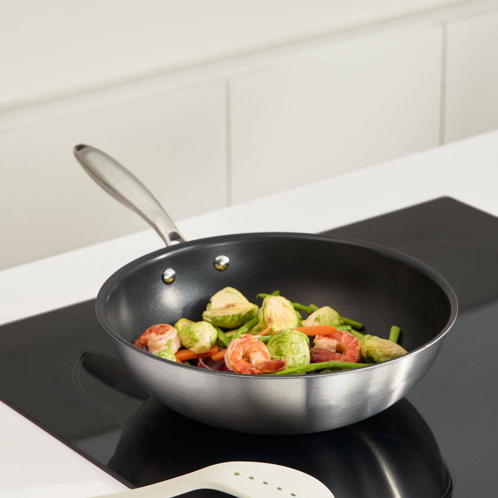 Chảo inox chống dính nguyên khối Omi Essential 24 cm (chảo rán) Đồ gia ...