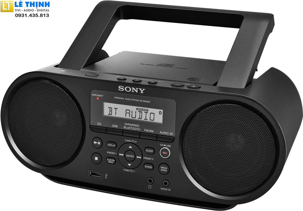 Máy Cassette SONY ZS-RS60BT có Bluetooth / NFC / CD chính hãng giá tốt | Lê  Thịnh Digital