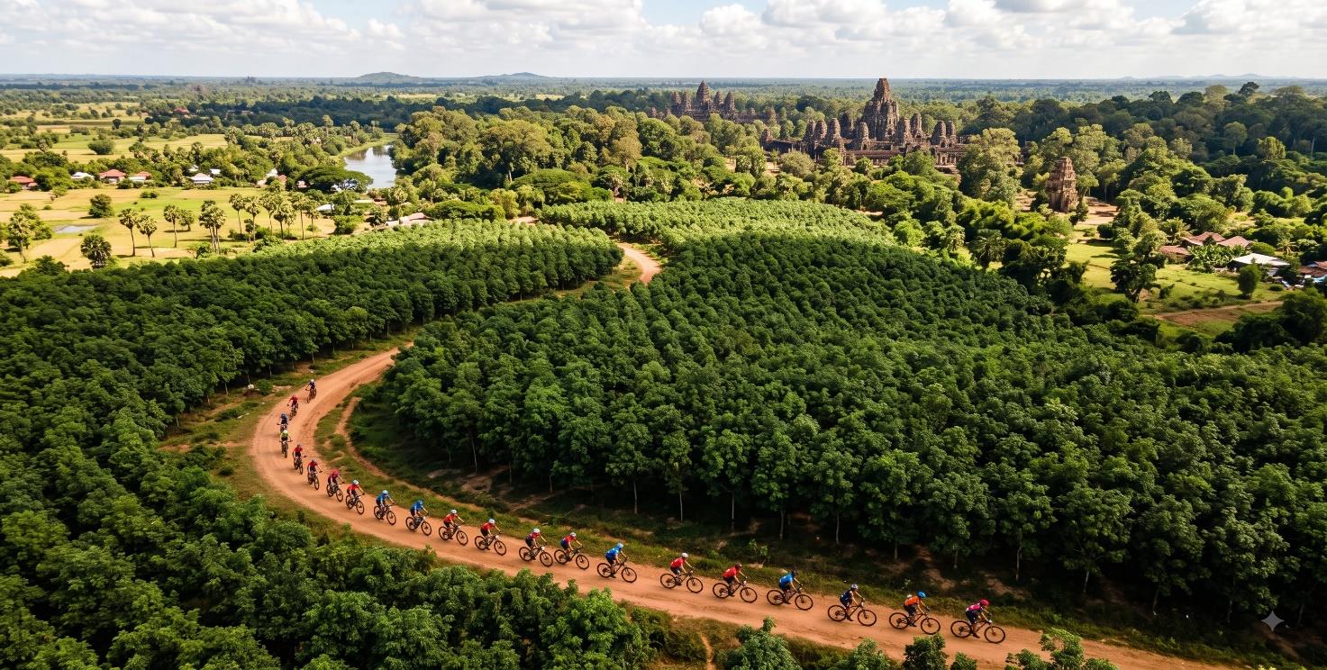 10 DAY CAMBODIA - LAOS CYCLING TOURS | INDOCHINA CROSSING BORDER BIKE ADVENTURE