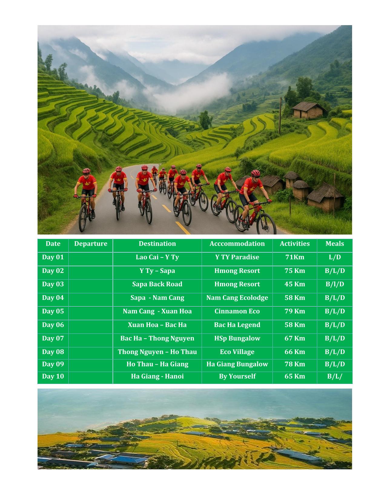 10 DAY FAR NORTH VIETNAM CYCLING TOURS | Y TY -SAPA - HOANG SU PHI