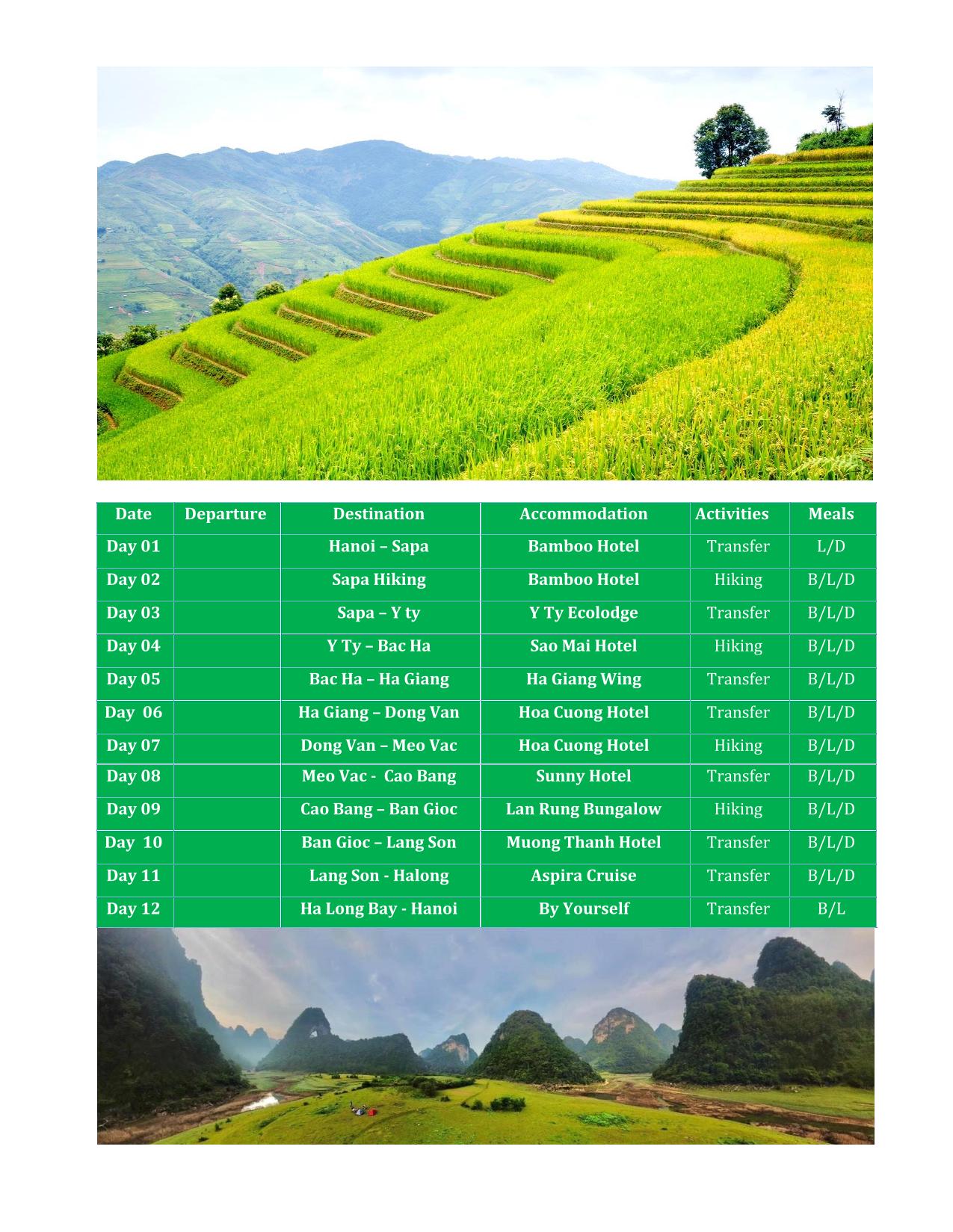 12 DAY FAR NORTH VIENAM ADVENTURE TOURS | SAPA-HA GIANG CAO BANG - HALONG