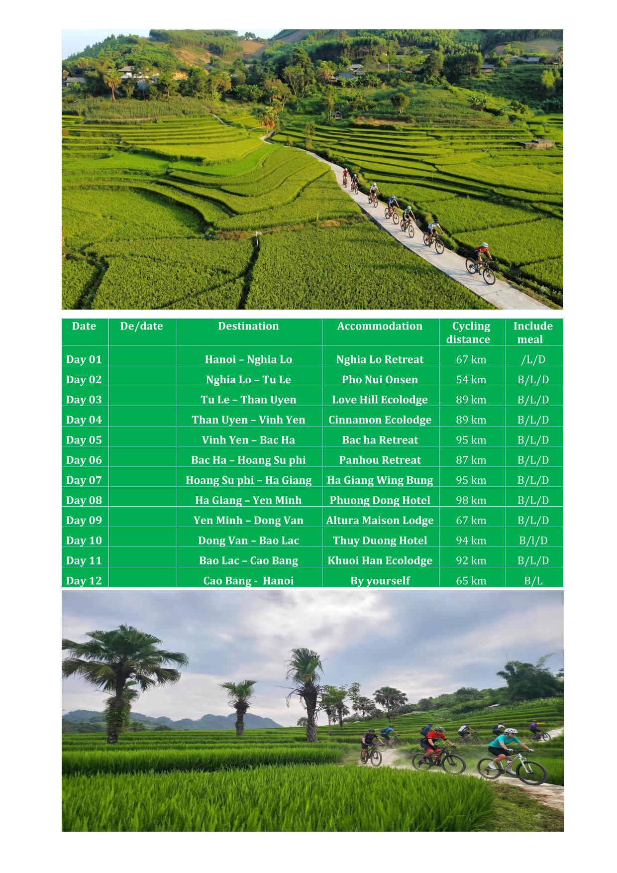 12 DAY NORTHERN VIETNAM CYCLING TOURS | MU CANG CHAI - HA GIANG LOOP ADVENTURE