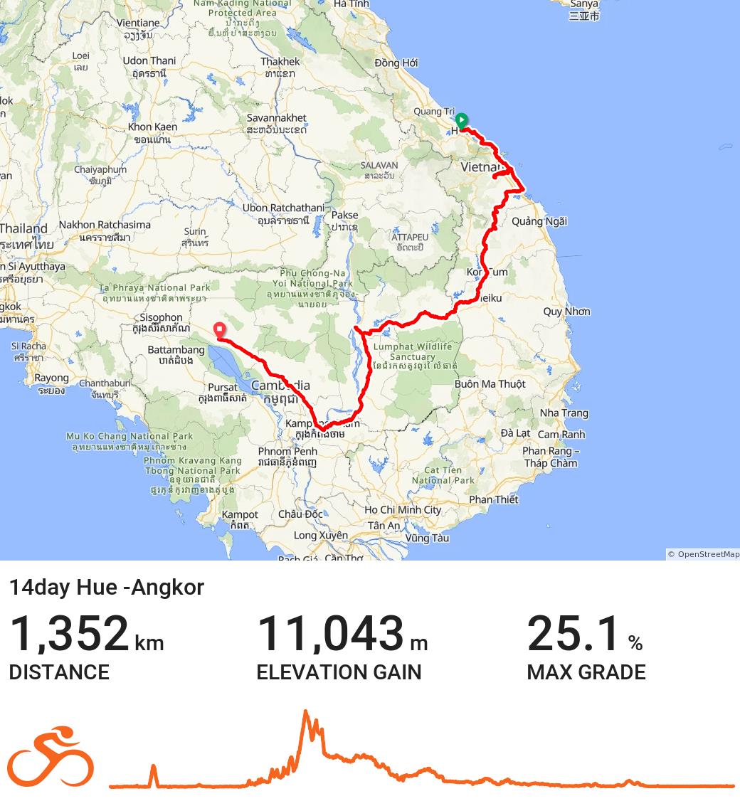 14 DAY HUE - ANGKOR CYCLING TOURS | VIETNAM - CAMBODIA CROSSING BORDER