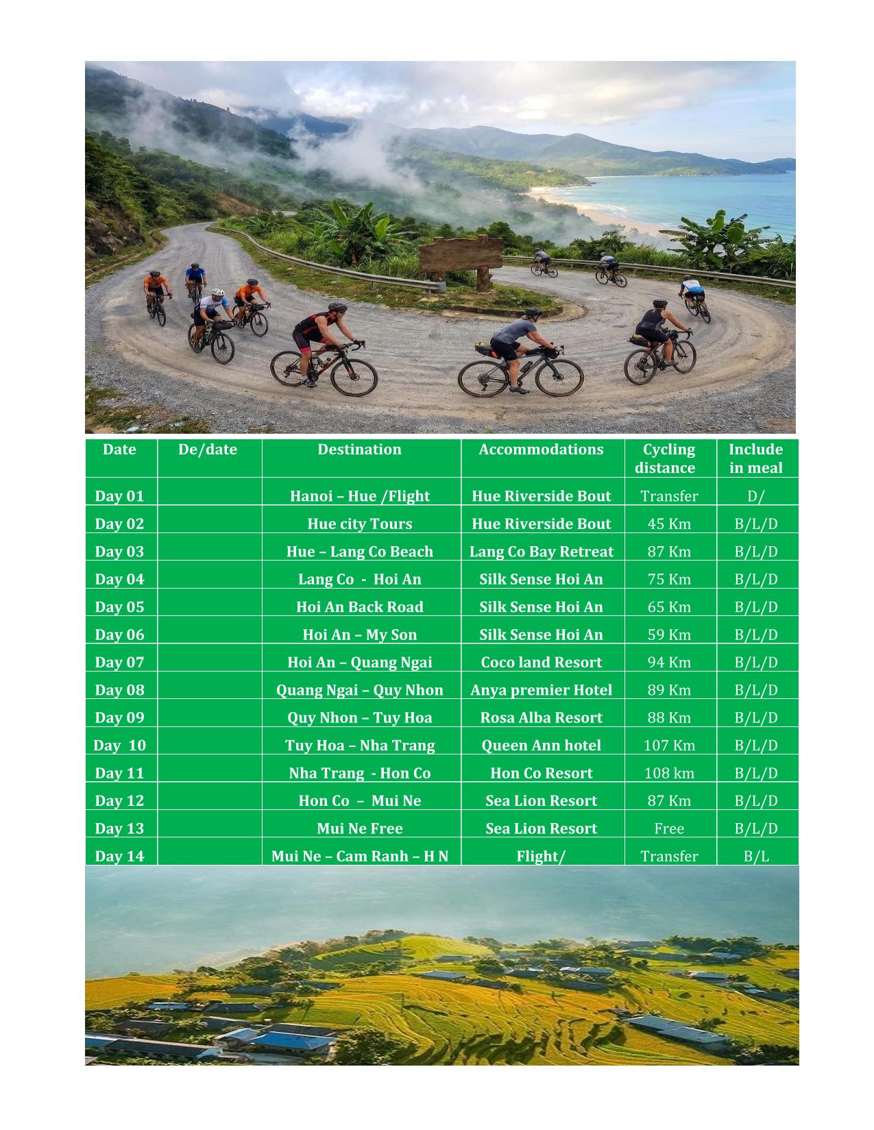 14 Day Vietnam Cycling tours | Hue - Ho Chi Minh Along the Central Coast