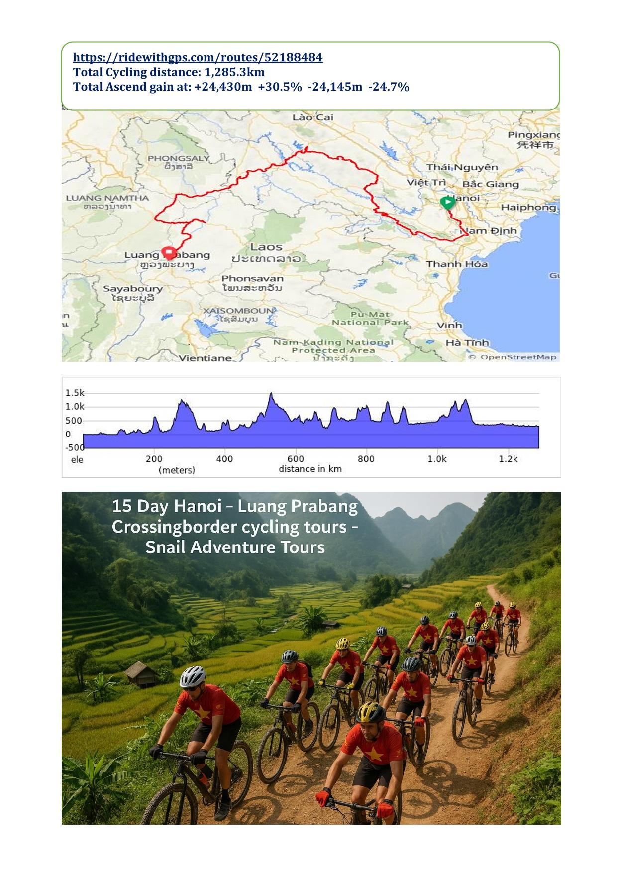 15 DAY VIETNAM - LAOS CROSSING BORDER CYCLING TOUR |HANOI -LUANG PRABANG