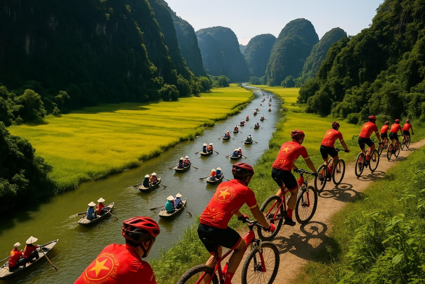 2 DAY TAM COC - TRANG AN CYCLING & BOAT TOUR | NINH BINH ADVENTURE