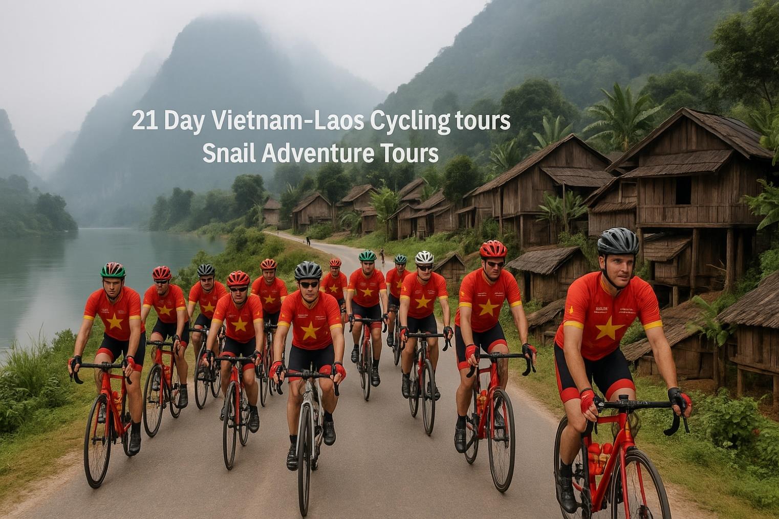 21 DAY VIETNAM TO LAOS CYCLING TOURS | HANOI - VIENTAINE ADVENTURE