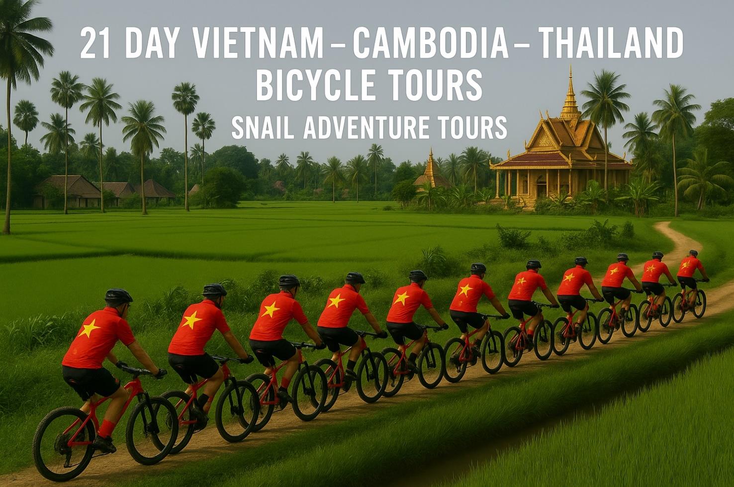 21 DAYVIETNAM- CAMBODIA - THAILAND CYCLING TOURS | HO CHI MINH - BANGKOK BIKE ADVENTURE