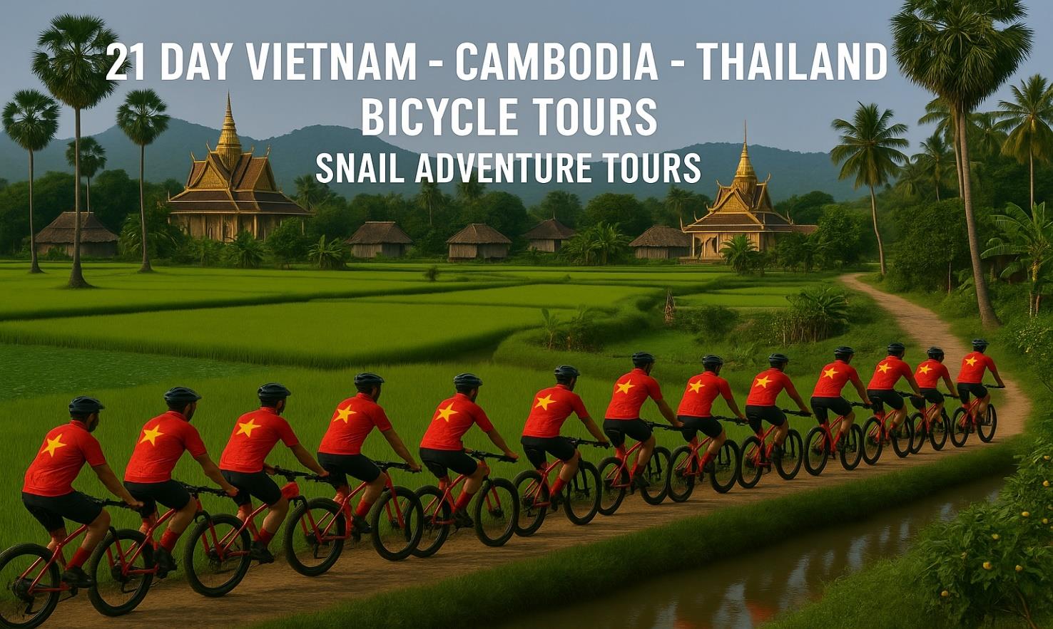 21 DAYVIETNAM- CAMBODIA - THAILAND CYCLING TOURS | HO CHI MINH - BANGKOK BIKE ADVENTURE
