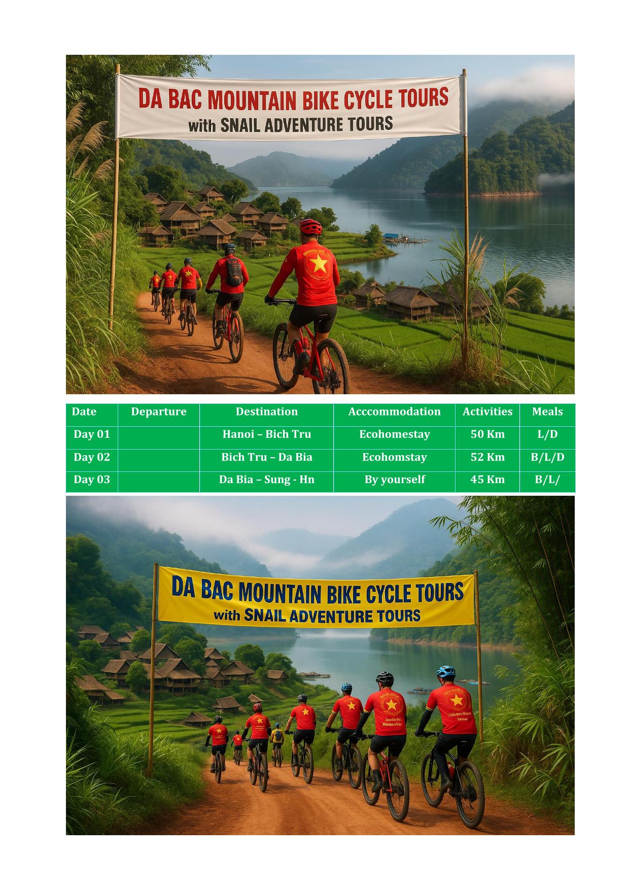 3 DAY DA BAC MOUNTAIN BIKE TOURS |VIETNAM CYCLING ADVENTURE