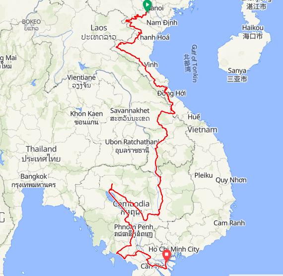 32 DAY INDOCHINA CYCLING TOURS | VIETNAM - LAOS- CAMBODIA BIKE ADVENTURE