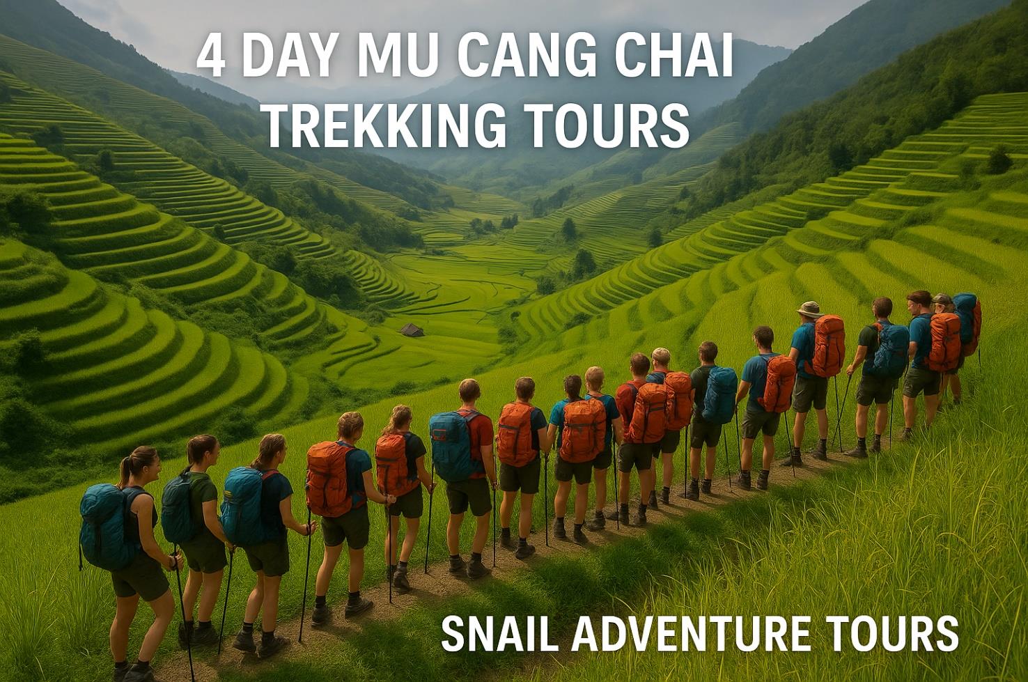 4 DAY MU CANG CHAI TREKKING TOURS | RICE TERRACES & HILL TRIBES