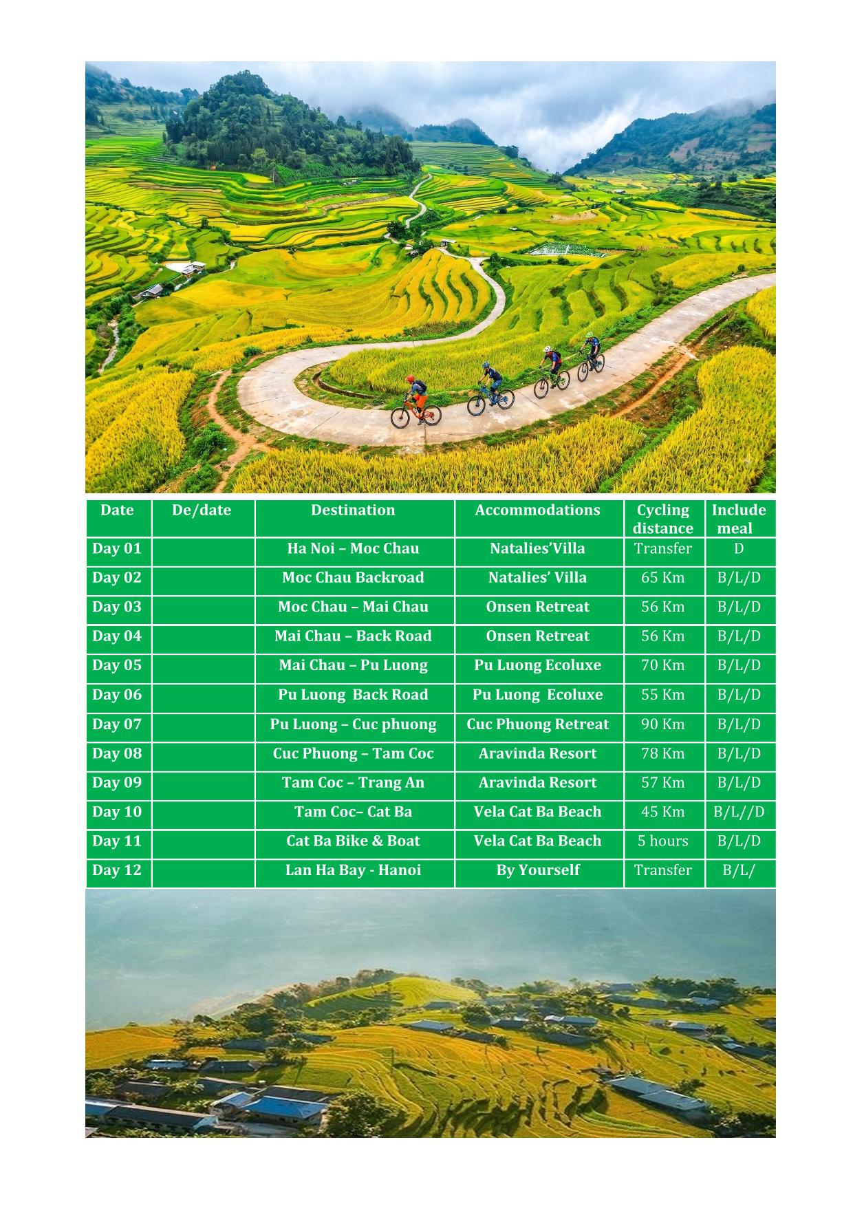 12 DAY NORTHERN VIETNAM REAL CYCLING TOURS