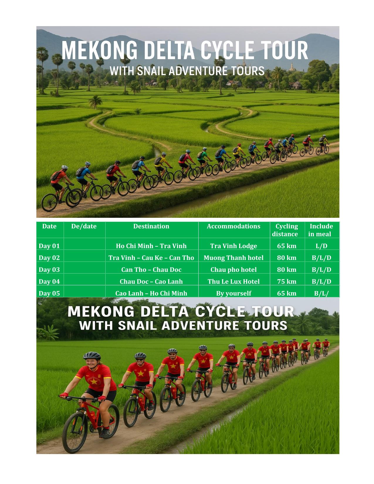 5 DAY MEKONG DELTA CYCING TOURS | VIETNAM BIKE ADVENTURE