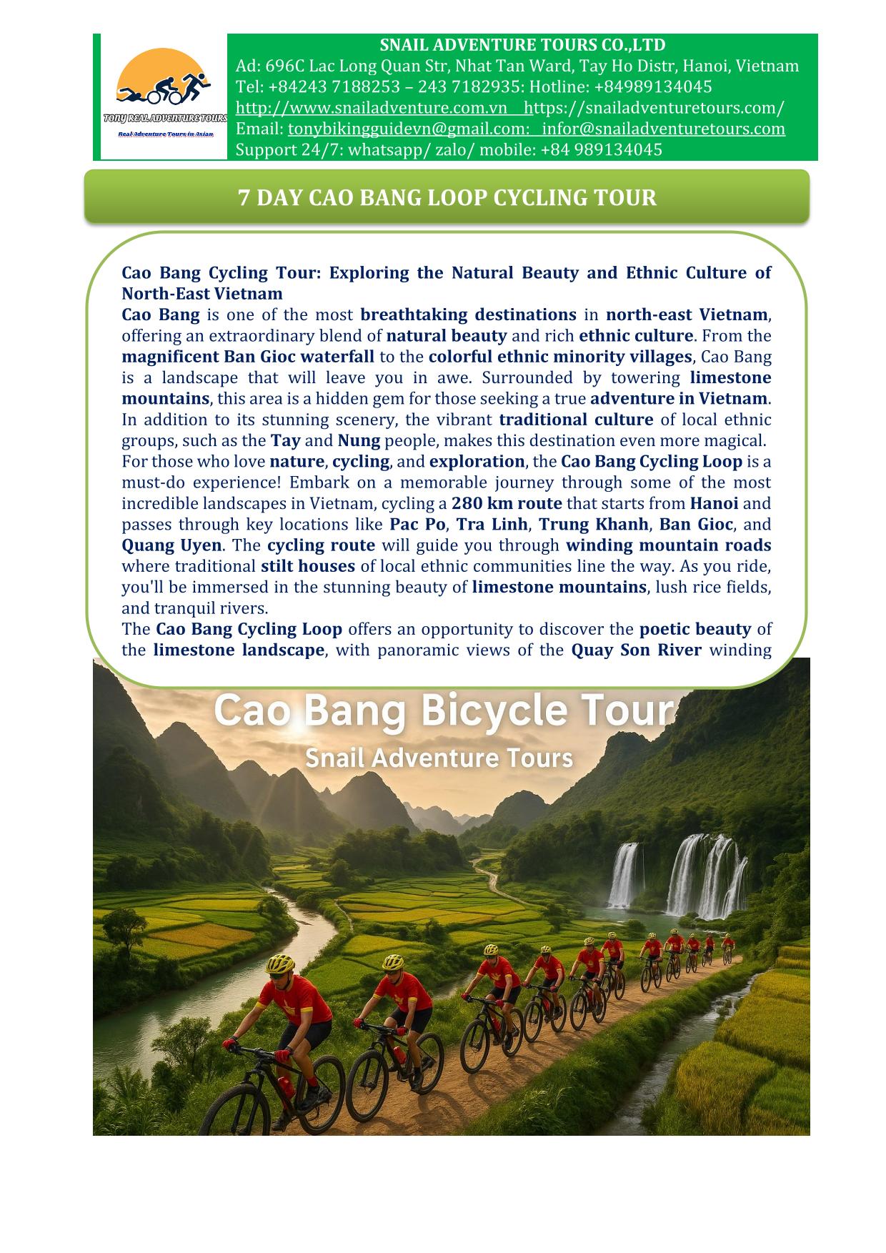 7 DAY CAO BANG LOOP CYCLING TOURS | FAR NORTH VIETNAM ADVENTURE