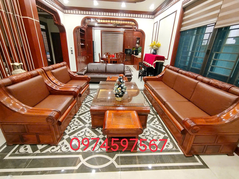Bọc lại bộ sofa gỗ tại Bắc Từ Liêm (Hà Nội): Giữ trọn giá trị, làm mới cảm xúc