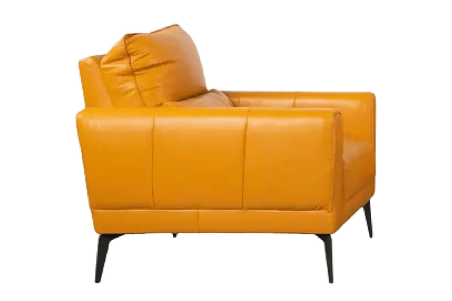 Sofa đơn HM0027 | Da thật 100% | Màu vàng da bò nhạt 89x96x89