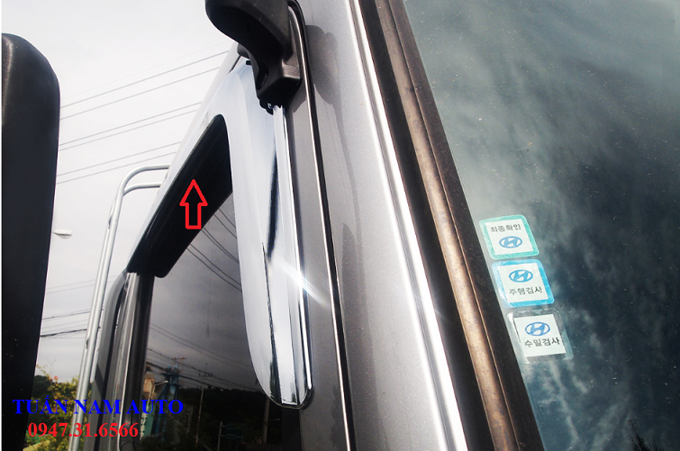 VÈ MƯA CRÔM XE TẢI HYUNDAI EX8 EX6 NEW MIGHTY