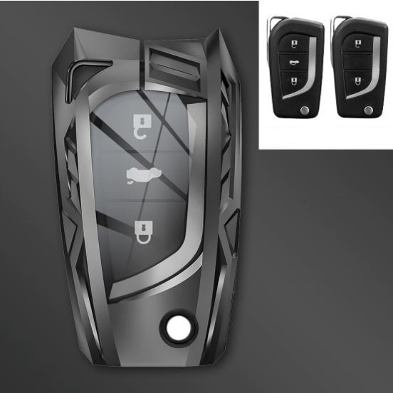 Ốp Chìa Khóa Toyota Altis, Fortuner, Innova, Hilux (Chìa Cơ Chìa Gập)