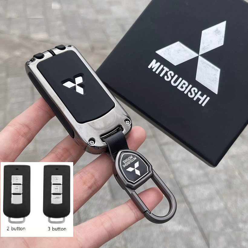 Vỏ Ốp Bảo Vệ Chìa Khóa Mitsubishi Xpander, Outlander, Attrage, Mirage Hợp Kim Cao Cấp