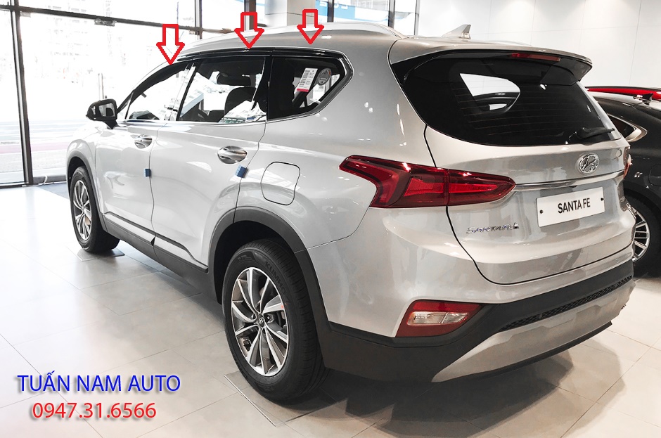 VÈ CHE CHẮN MƯA NHỰA ĐEN SANTAFE 2021, 2020, 2019, 2018