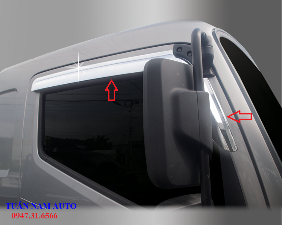 VÈ MƯA CRÔM XE TẢI HYUNDAI EX8 EX6 NEW MIGHTY