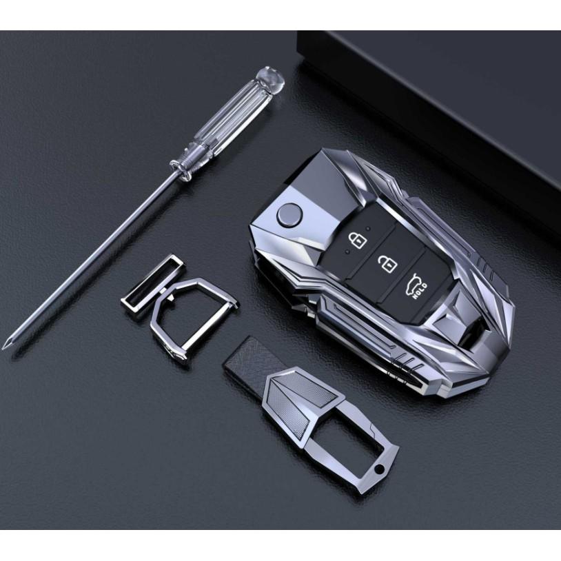 Hai (02) MẪU ỐP CHÌA KHÓA cho xe KIA SELTOS, OPTIMA 2020, KIA K3, CERATO, SOLUTO HỢP KIM
