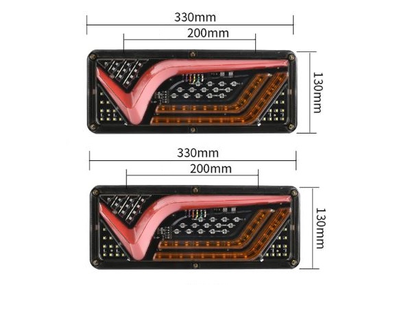 Đèn Led Hậu Sau Cánh Chim Universe Xe Tải Ben Đầu kéo