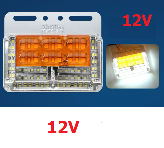 Đèn Led Hông Sườn Xe Tải Mẫu Siêu Sáng, Chống Nước, Chống Va Đập 12V-24V