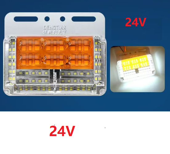 Đèn Led Hông Sườn Xe Tải Mẫu Siêu Sáng, Chống Nước, Chống Va Đập 12V-24V
