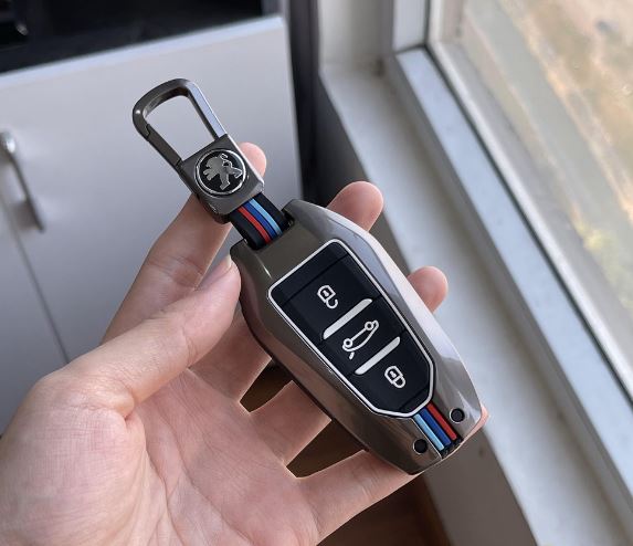 ỐP CHÌA KHÓA PEUGEOT 3008 PEUGEOT 5008 PEUGEOT 2008 DA BÒ HỢP KIM