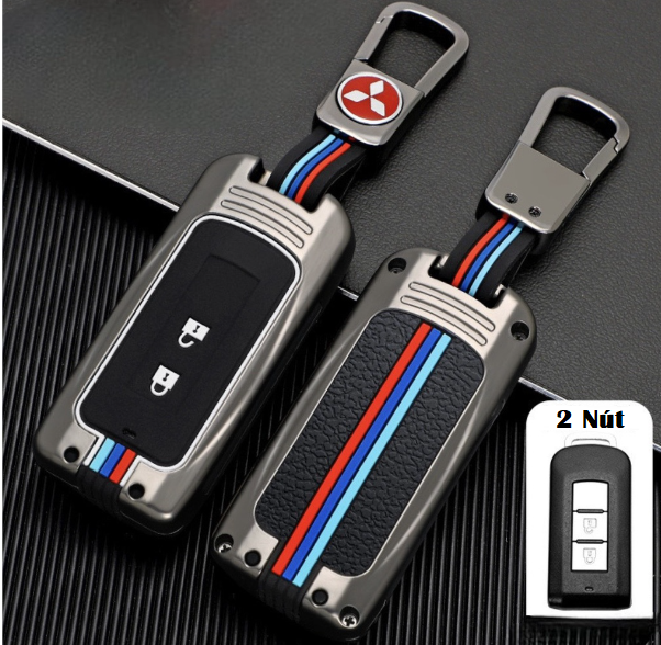 Vỏ Ốp Bảo Vệ Chìa Khóa Mitsubishi Xpander, Outlander, Attrage, Mirage Hợp Kim Cao Cấp