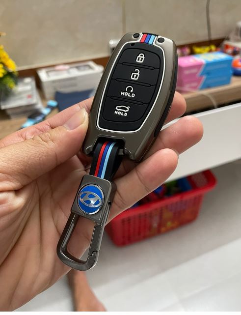 Ốp chìa khóa Hyundai I10, Tucson, Elantra, Creta Hợp Kim Phản Quang